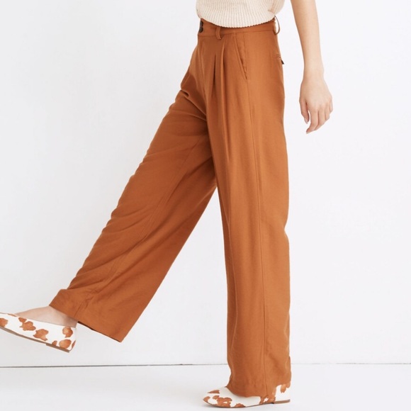NWT • Madewell • Drapey Pleated Wide Leg Pants - Picture 3 of 10